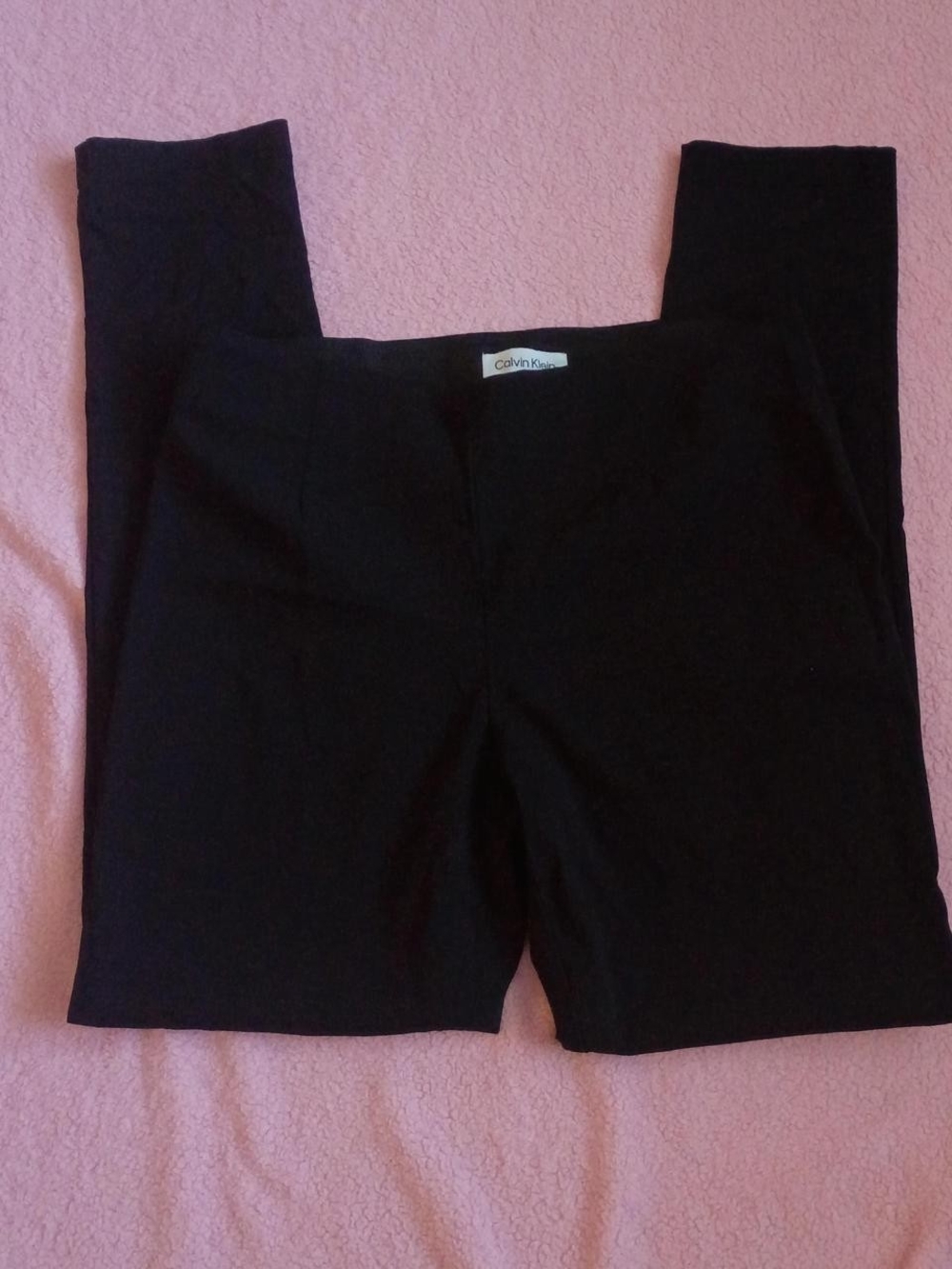 Calvin Klein Black Slim Ponte Leggings